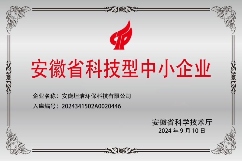 抚顺安徽科技型中小企业证书